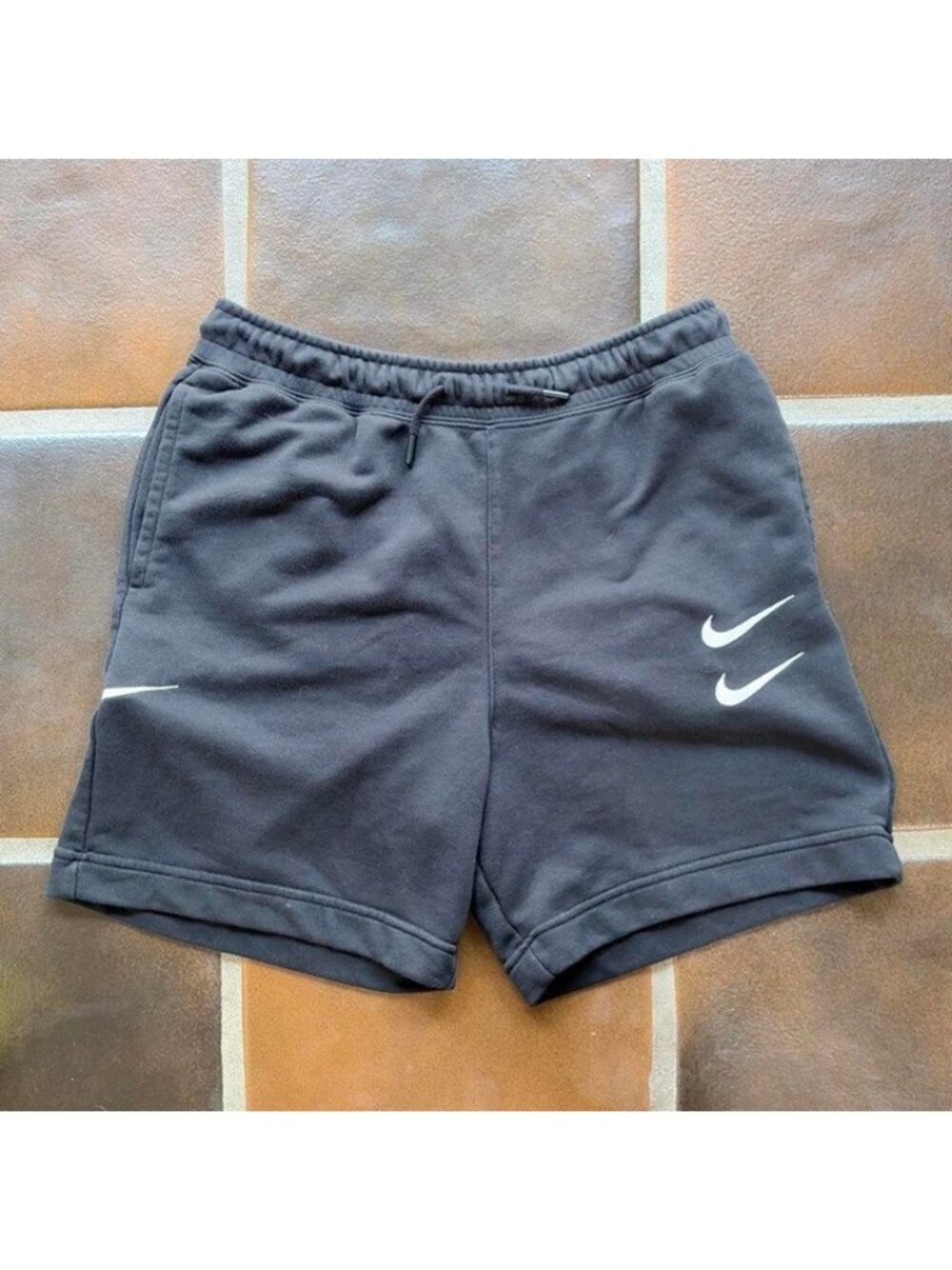 Nike International Goddess of Victory French Terry Shorts - Black Gray - Size M